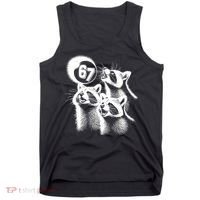 67 Meme Racoon Howling At The Moon 6-7 Tank Top thumb 0