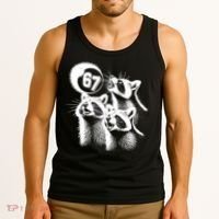 67 Meme Racoon Howling At The Moon 6-7 Tank Top thumb 3