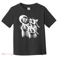 67 Meme Racoon Howling At The Moon 6-7 Toddler T-Shirt thumb 0