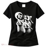 67 Meme Racoon Howling At The Moon 6-7 Women's T-Shirt thumb 0