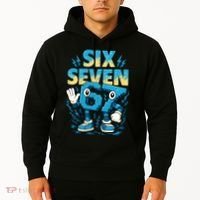 67 Meme Six Seven 6-7 Italian Brainrot Funny Hoodie thumb 2
