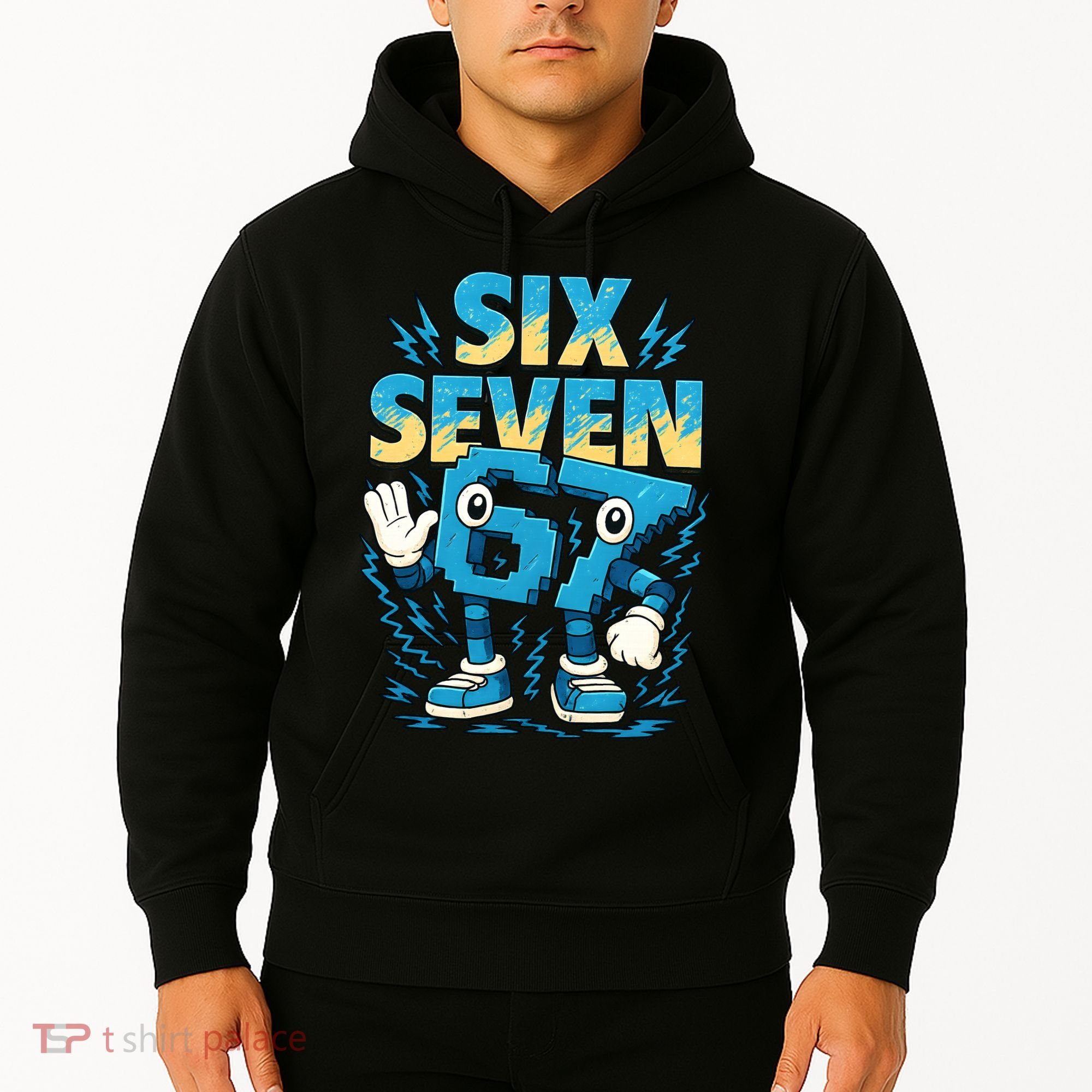 67 Meme Six Seven 6-7 Italian Brainrot Funny Hoodie