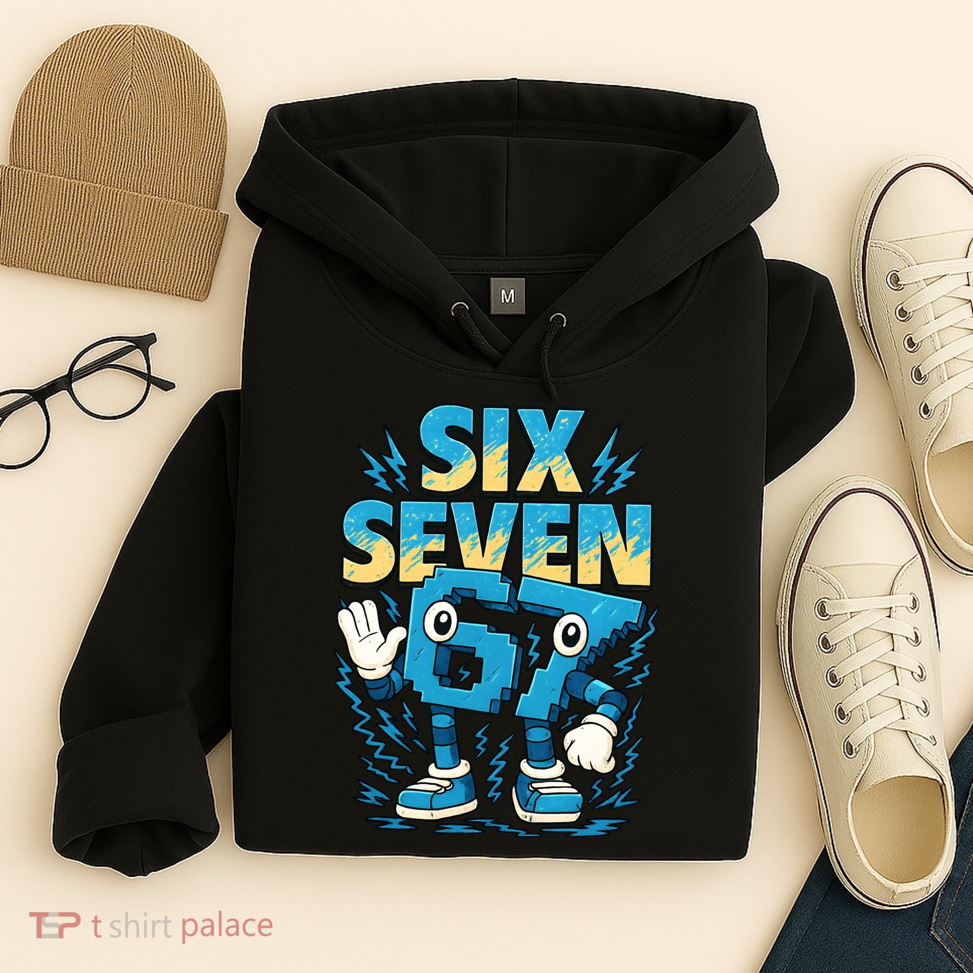 67 Meme Six Seven 6-7 Italian Brainrot Funny Hoodie