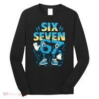 67 Meme Six Seven 6-7 Italian Brainrot Funny Long Sleeve Shirt thumb 0
