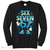 67 Meme Six Seven 6-7 Italian Brainrot Funny Sweatshirt thumb 0