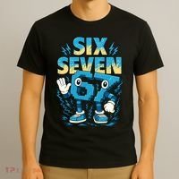 67 Meme Six Seven 6-7 Italian Brainrot Funny T-Shirt thumb 3
