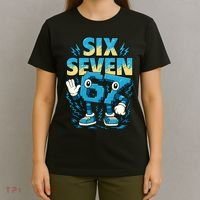 67 Meme Six Seven 6-7 Italian Brainrot Funny T-Shirt thumb 4