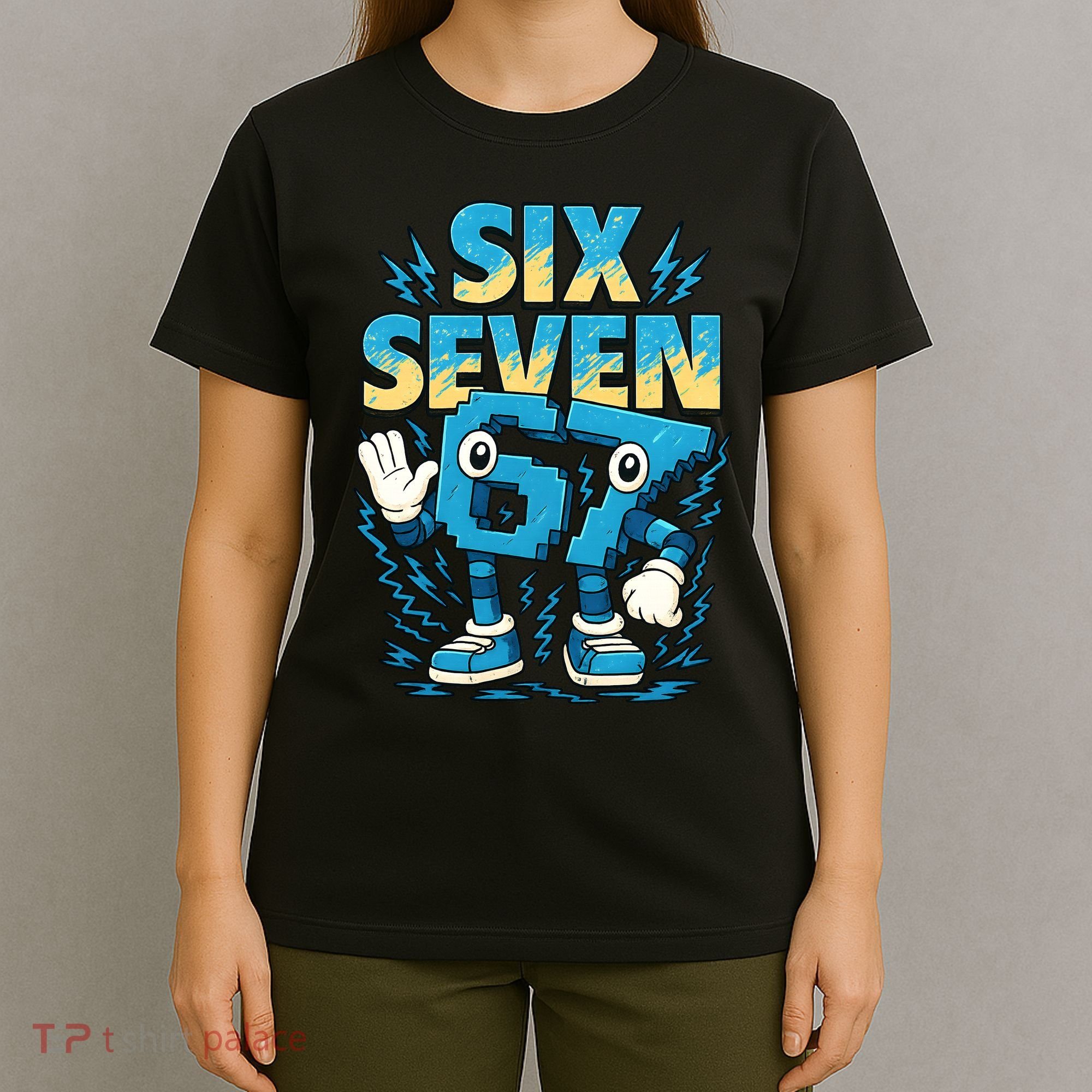 67 Meme Six Seven 6-7 Italian Brainrot Funny T-Shirt