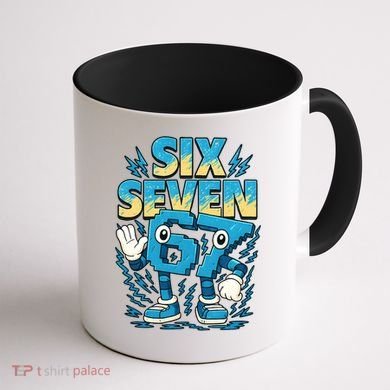 67 Meme Six Seven 6-7 Italian Brainrot Funny Coffee Mug back