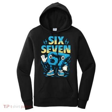 67 Meme Six Seven 6-7 Italian Brainrot Funny Women's Hoodie