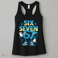 67 Meme Six Seven 6-7 Italian Brainrot Funny Women's Tank Top thumb 3
