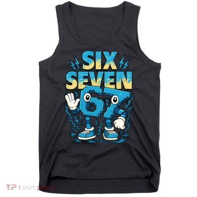 67 Meme Six Seven 6-7 Italian Brainrot Funny Tank Top
