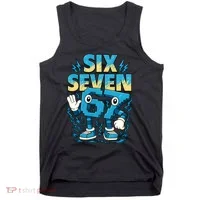67 Meme Six Seven 6-7 Italian Brainrot Funny Tank Top thumb 0