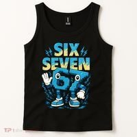 67 Meme Six Seven 6-7 Italian Brainrot Funny Tank Top thumb 2