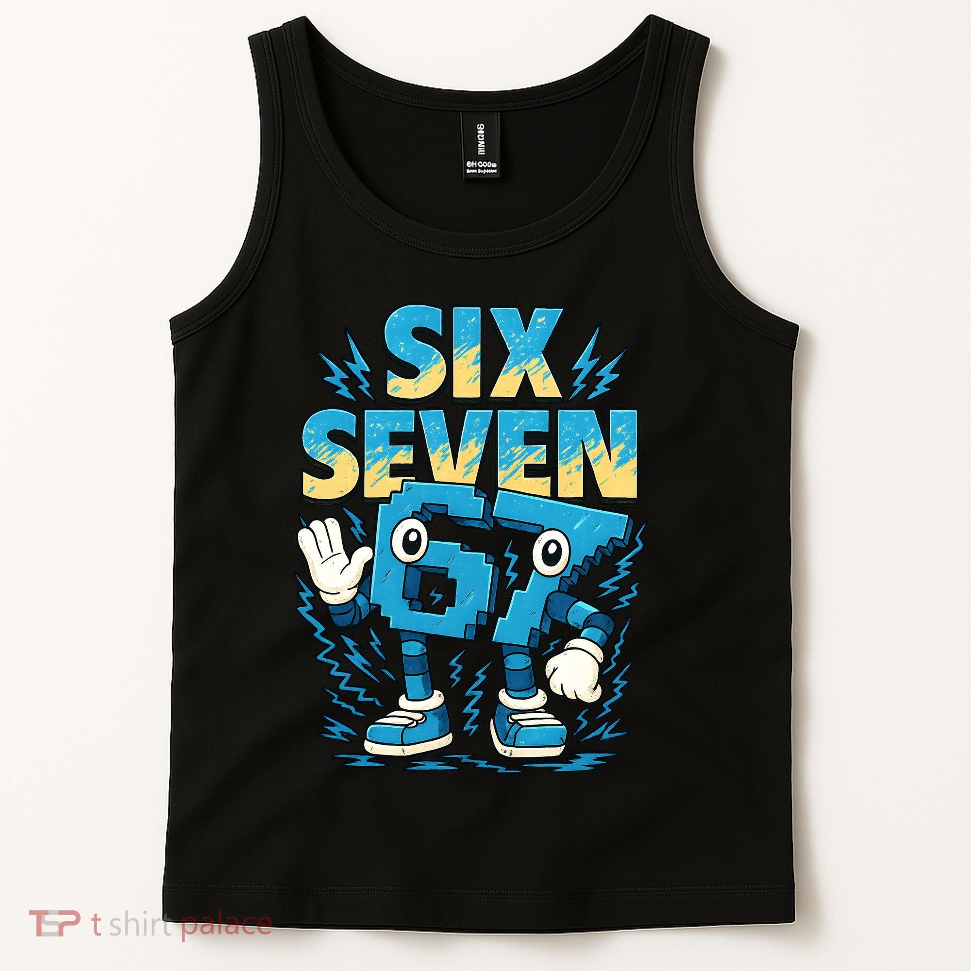 67 Meme Six Seven 6-7 Italian Brainrot Funny Tank Top