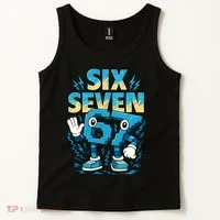 67 Meme Six Seven 6-7 Italian Brainrot Funny Tank Top thumb 2