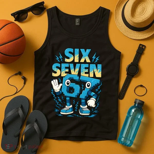 67 Meme Six Seven 6-7 Italian Brainrot Funny Tank Top