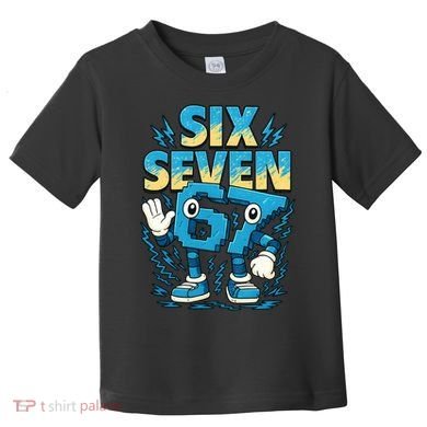 67 Meme Six Seven 6-7 Italian Brainrot Funny Toddler T-Shirt