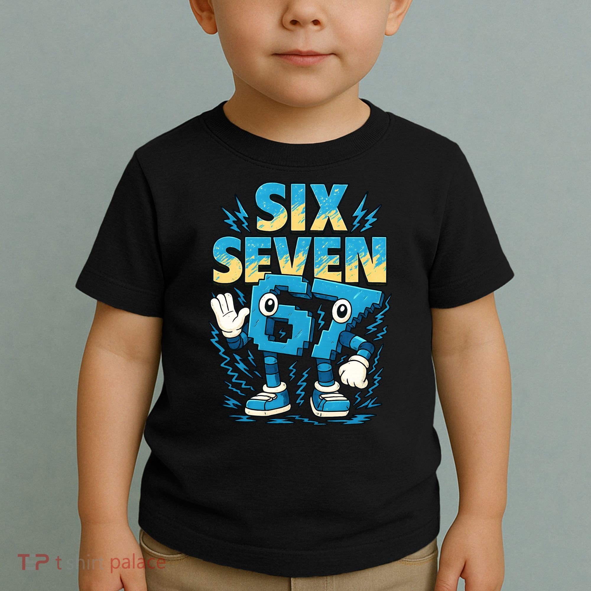 67 Meme Six Seven 6-7 Italian Brainrot Funny Toddler T-Shirt