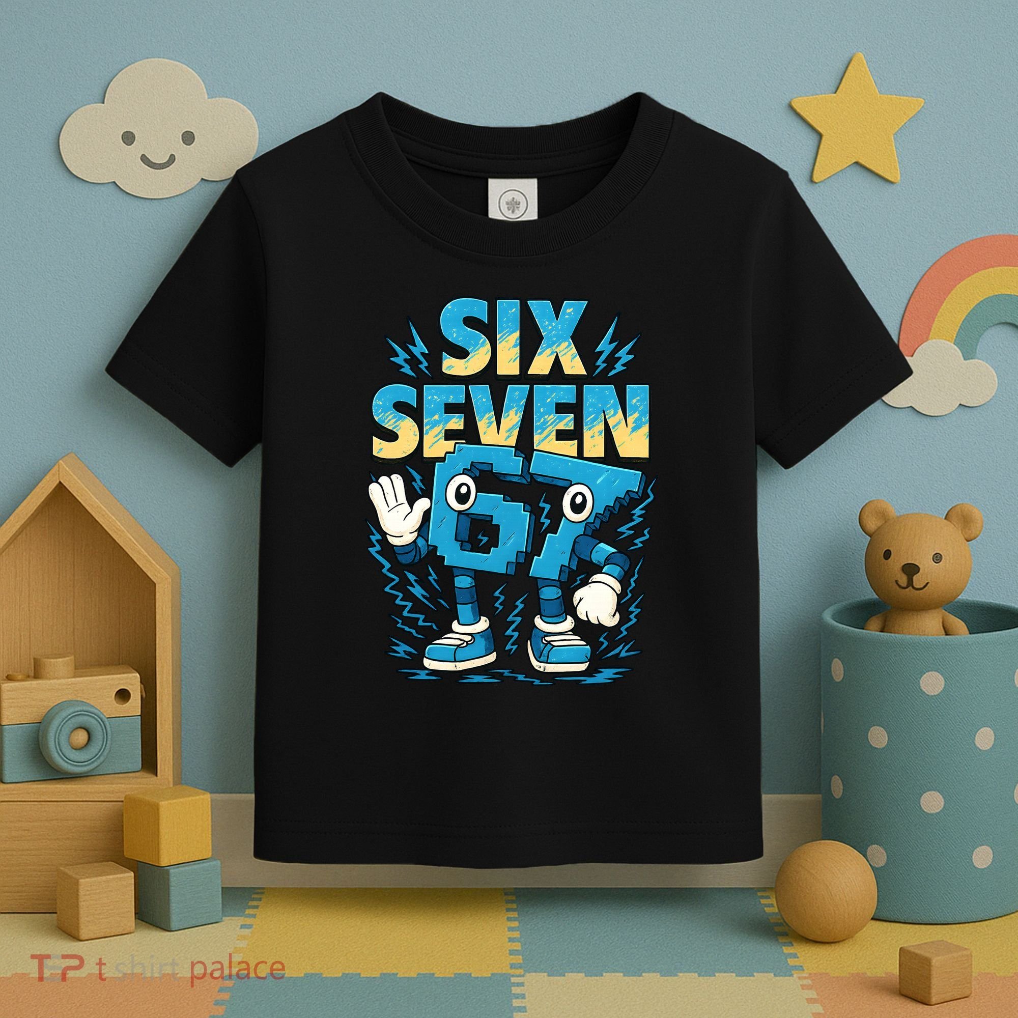 67 Meme Six Seven 6-7 Italian Brainrot Funny Toddler T-Shirt