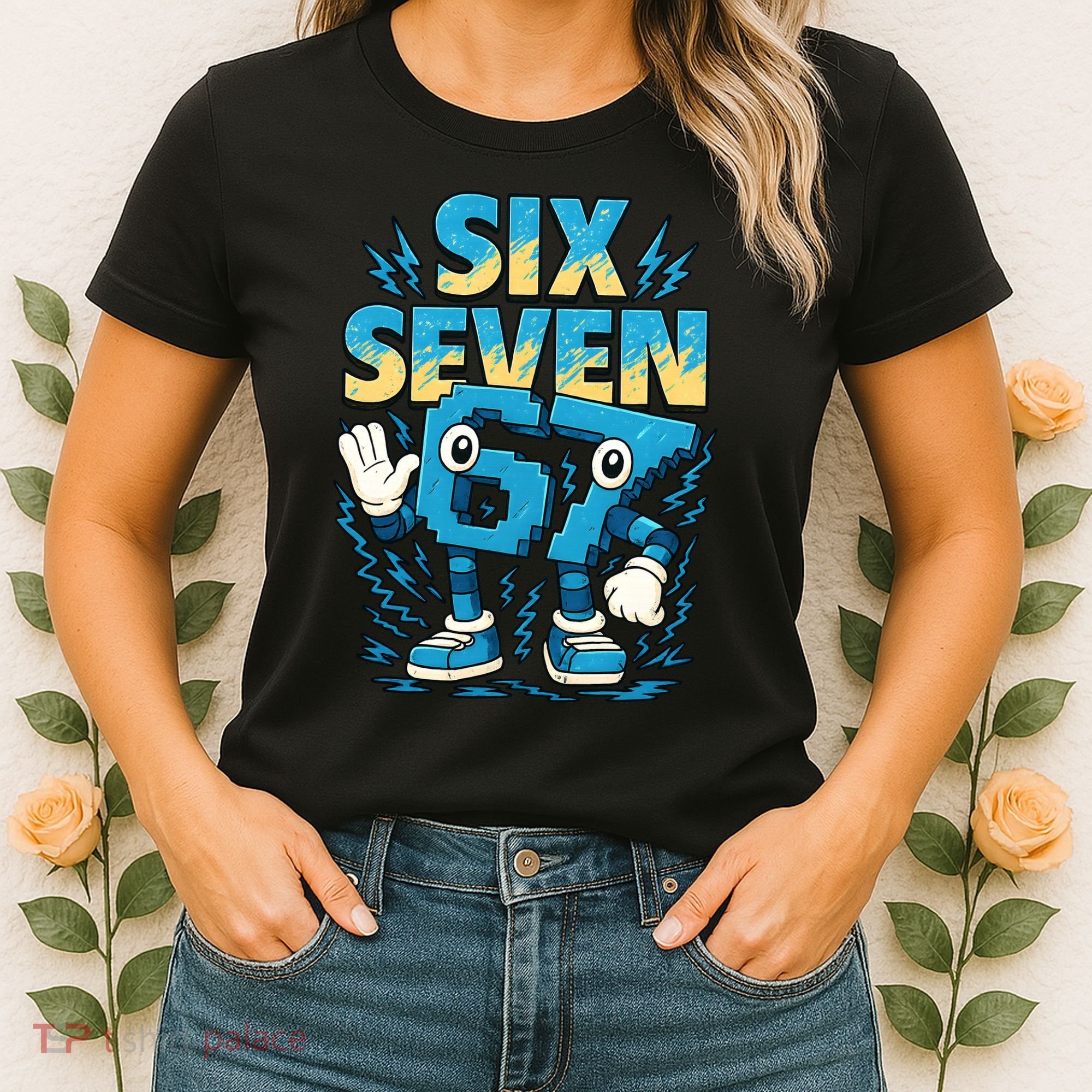 67 Meme Six Seven 6-7 Italian Brainrot Funny Women's T-Shirt