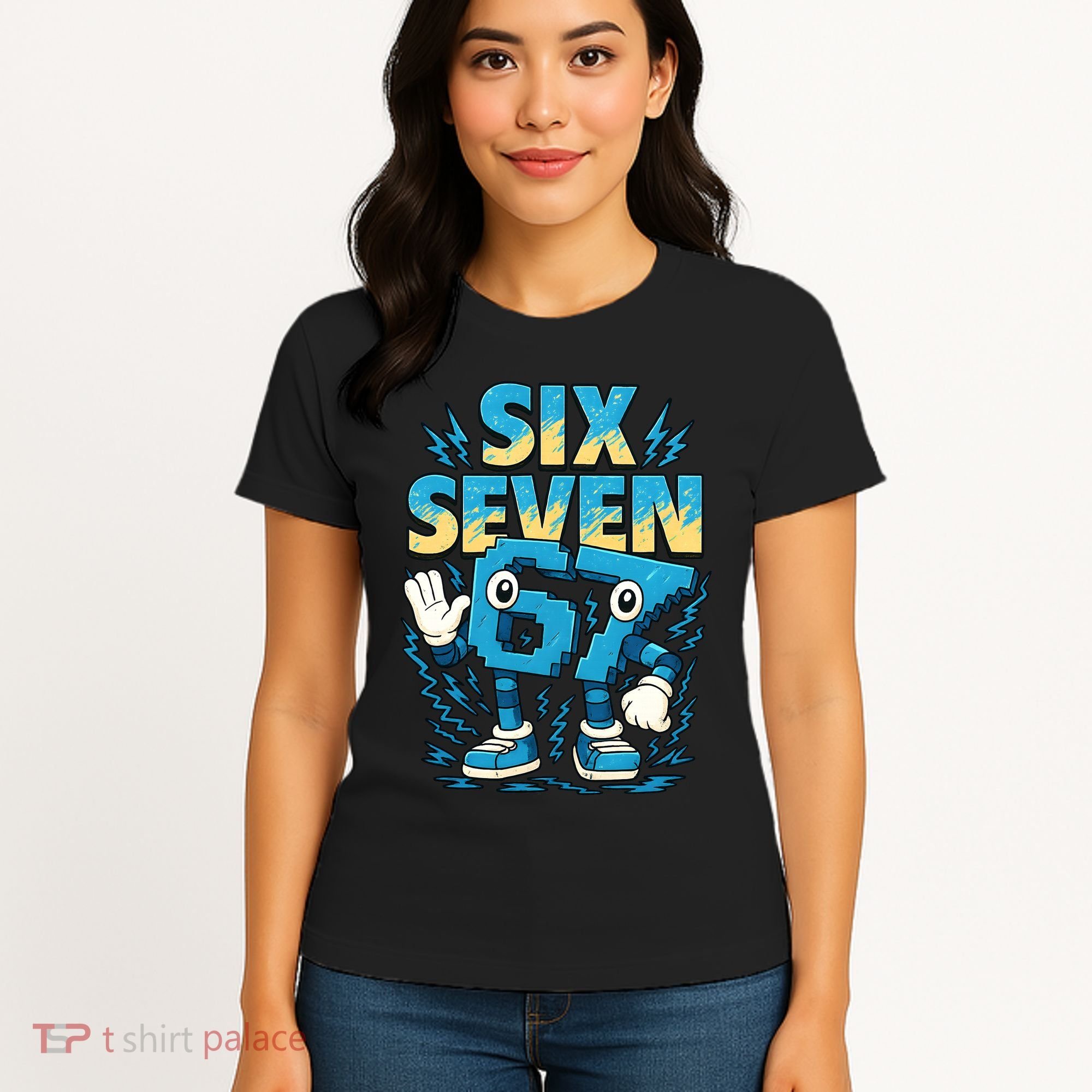 67 Meme Six Seven 6-7 Italian Brainrot Funny Women's T-Shirt