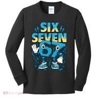 67 Meme Six Seven 6-7 Italian Brainrot Funny Kids Long Sleeve Shirt thumb 0