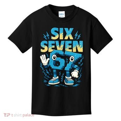 67 Meme Six Seven 6-7 Italian Brainrot Funny Kids T-Shirt
