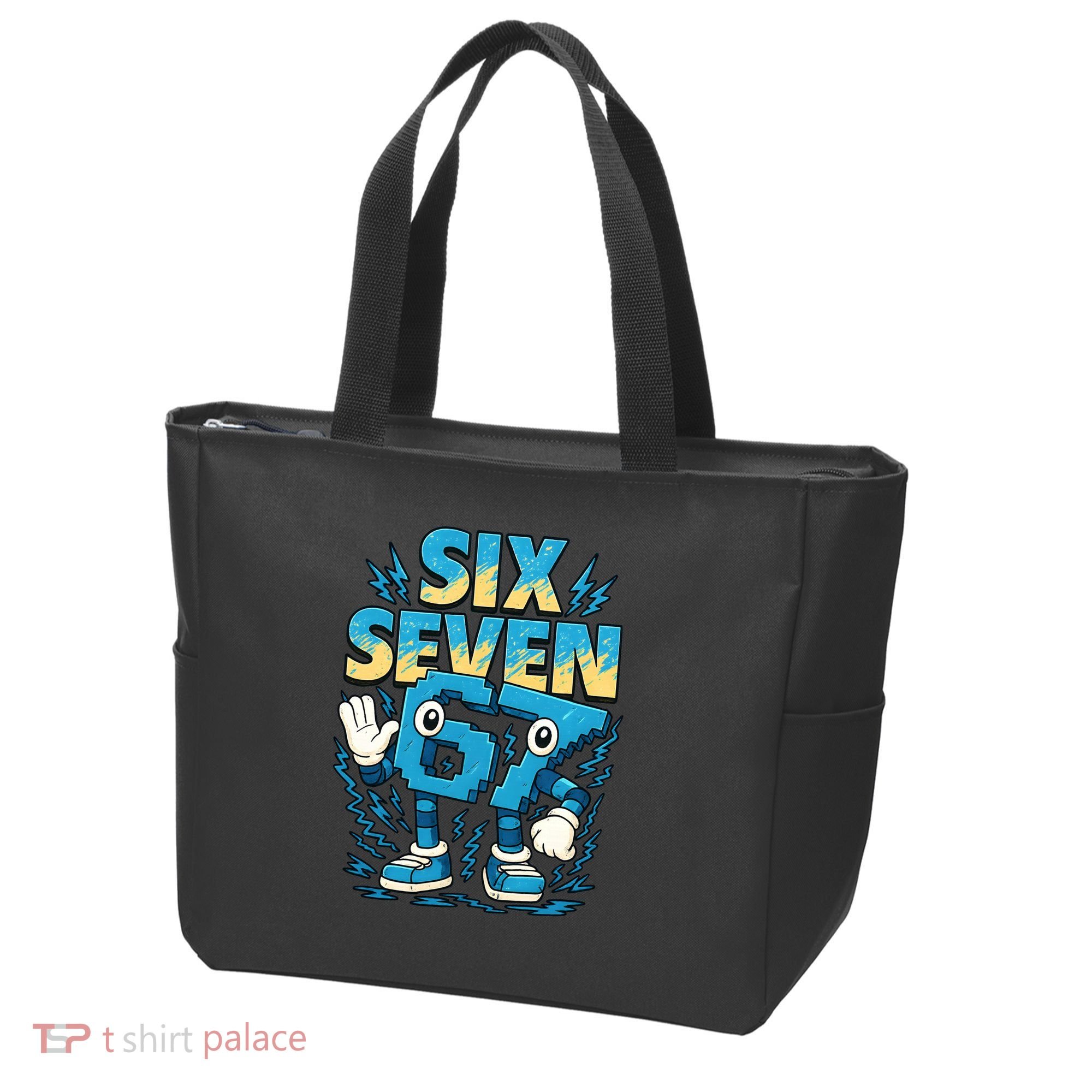 67 Meme Six Seven 6-7 Italian Brainrot Funny Tote Bag