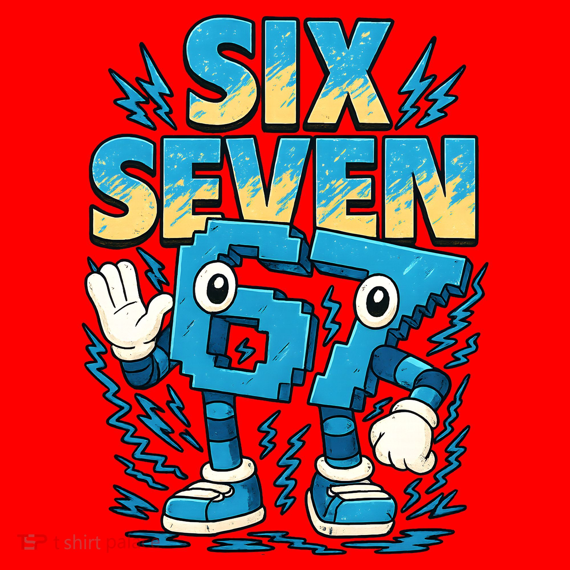 67 Meme Six Seven 6-7 Italian Brainrot Funny Santa Hat