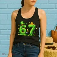 6-7 Meme St Patrick's Day 67 Women's Tank Top thumb 2