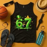 6-7 Meme St Patrick's Day 67 Tank Top thumb 4