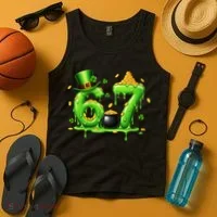 6-7 Meme St Patrick's Day 67 Tank Top thumb 4