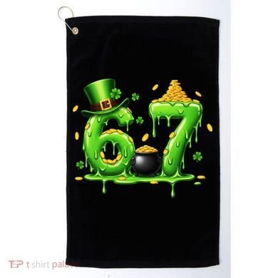 6-7 Meme St Patrick's Day 67 Golf Towel