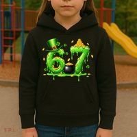 6-7 Meme St Patrick's Day 67 Kids Hoodie thumb 3