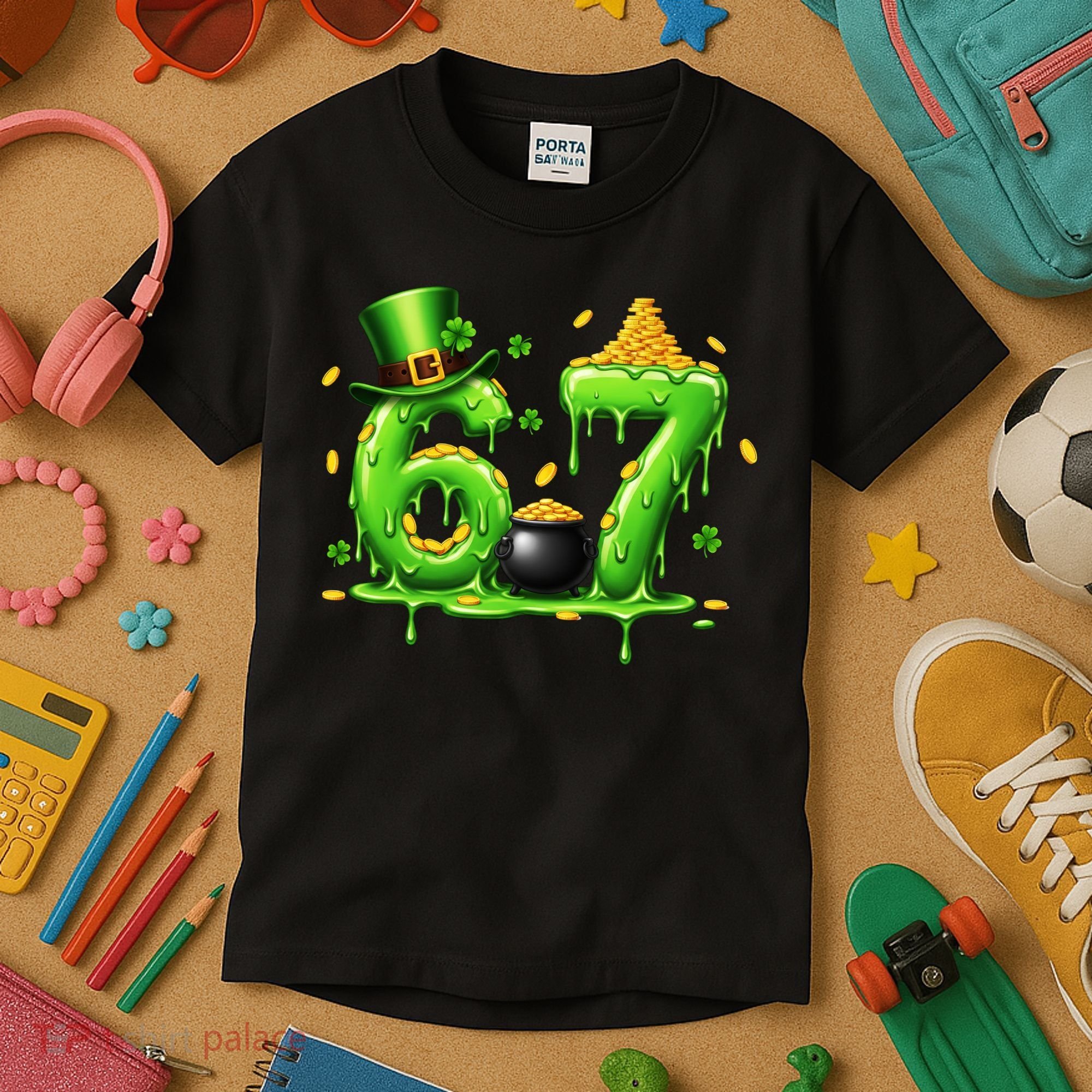 6-7 Meme St Patrick's Day 67 Kids T-Shirt