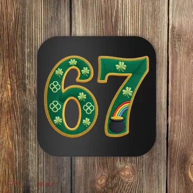 6-7 Meme St Patrick's Celtic 67 Coaster