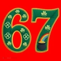 6-7 Meme St Patrick's Celtic 67 Santa Hat thumb 1