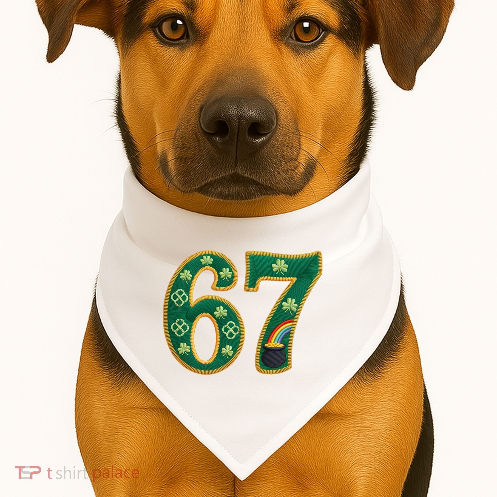 6-7 Meme St Patrick's Celtic 67 USA-Made Doggie Bandana