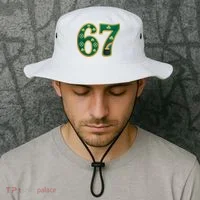 6-7 Meme St Patrick's Celtic 67 Bucket Hat thumb 2