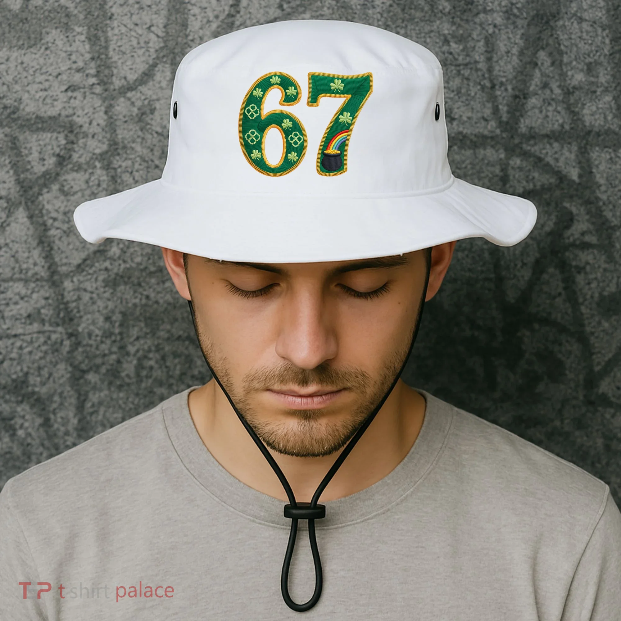 6-7 Meme St Patrick's Celtic 67 Bucket Hat