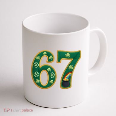6-7 Meme St Patrick's Celtic 67 Coffee Mug back