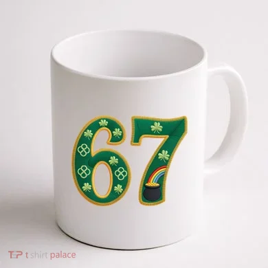 6-7 Meme St Patrick's Celtic 67 Coffee Mug back