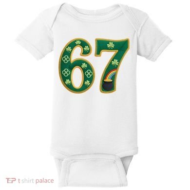 6-7 Meme St Patrick's Celtic 67 Baby Bodysuit