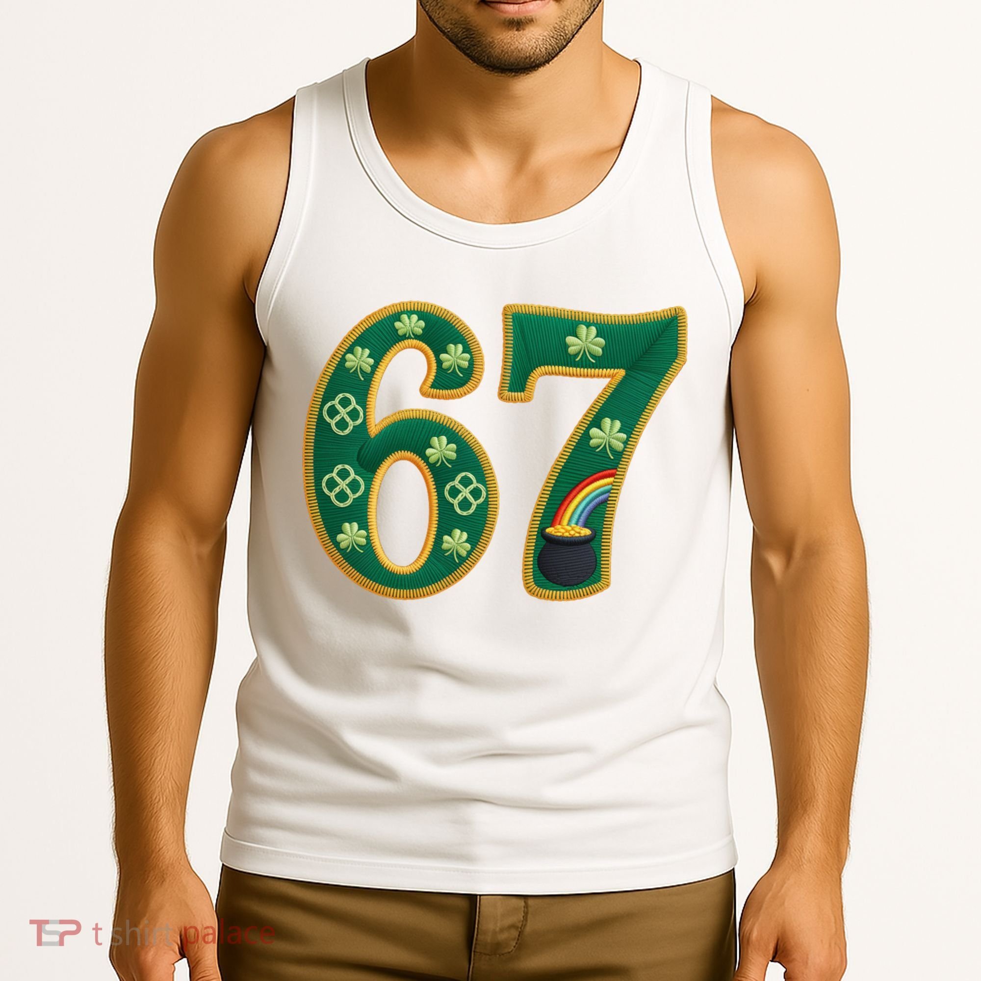 6-7 Meme St Patrick's Celtic 67 Tank Top