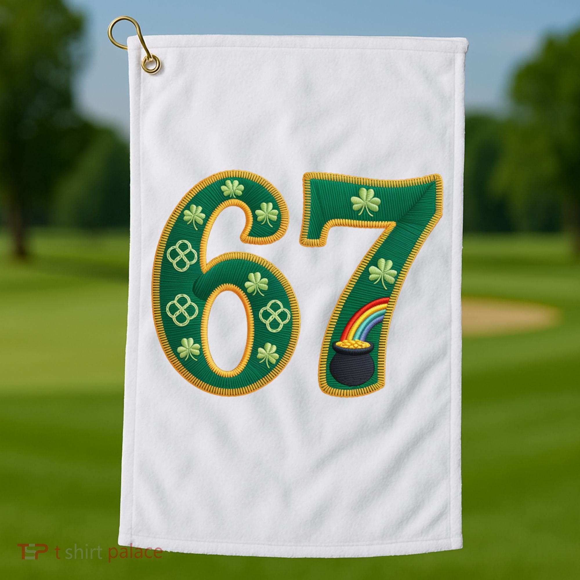 6-7 Meme St Patrick's Celtic 67 Golf Towel