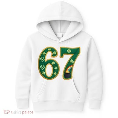 6-7 Meme St Patrick's Celtic 67 Kids Hoodie