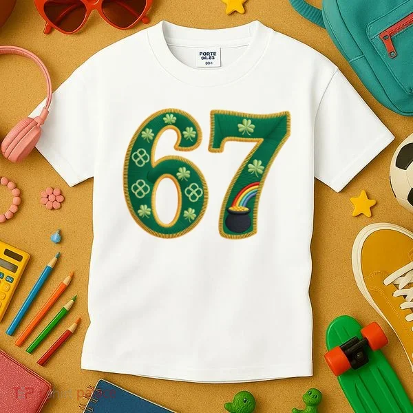 6-7 Meme St Patrick's Celtic 67 Kids T-Shirt