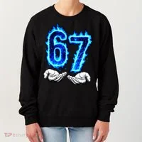 6-7 Meme Six Seven 67 Hands Meme Funny Women's Sweatshirt thumb 0