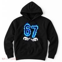 6-7 Meme Six Seven 67 Hands Meme Funny Hoodie thumb 0